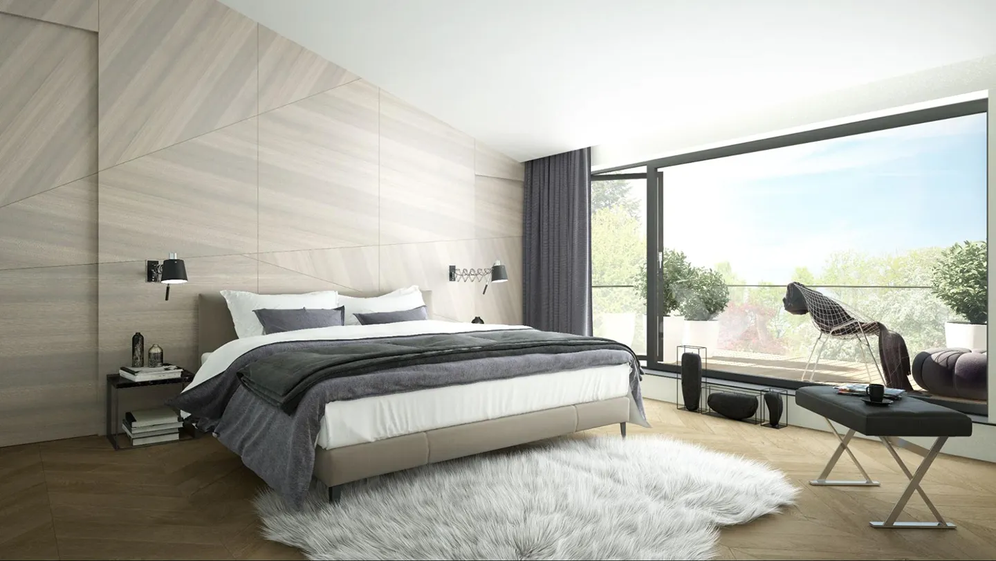 fully-furnished bedroom with new mattress in PA