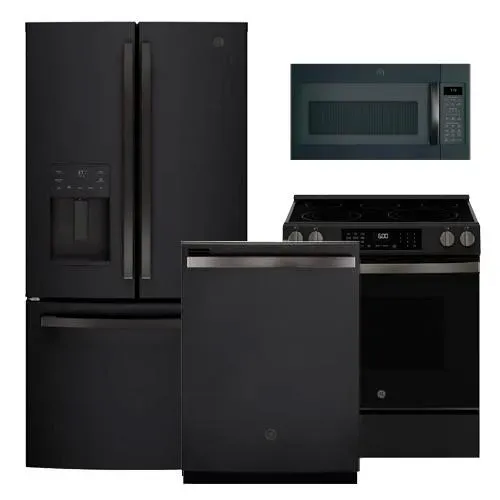 GE Black Slate Kitchen Package