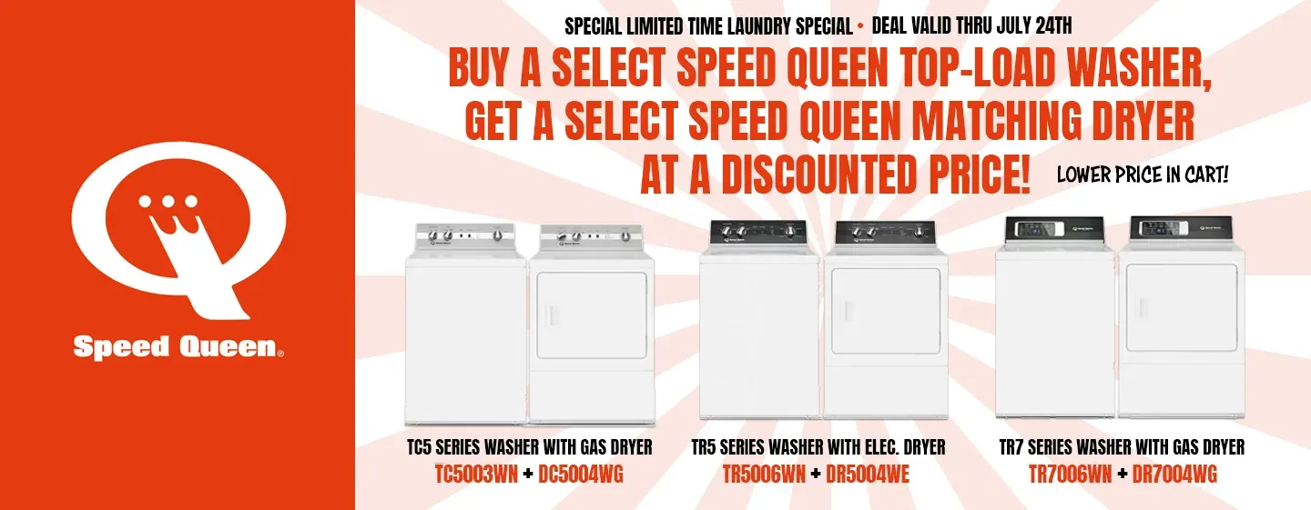 SPEED QUEEN LAUNDRY PAIR PROMOTION!