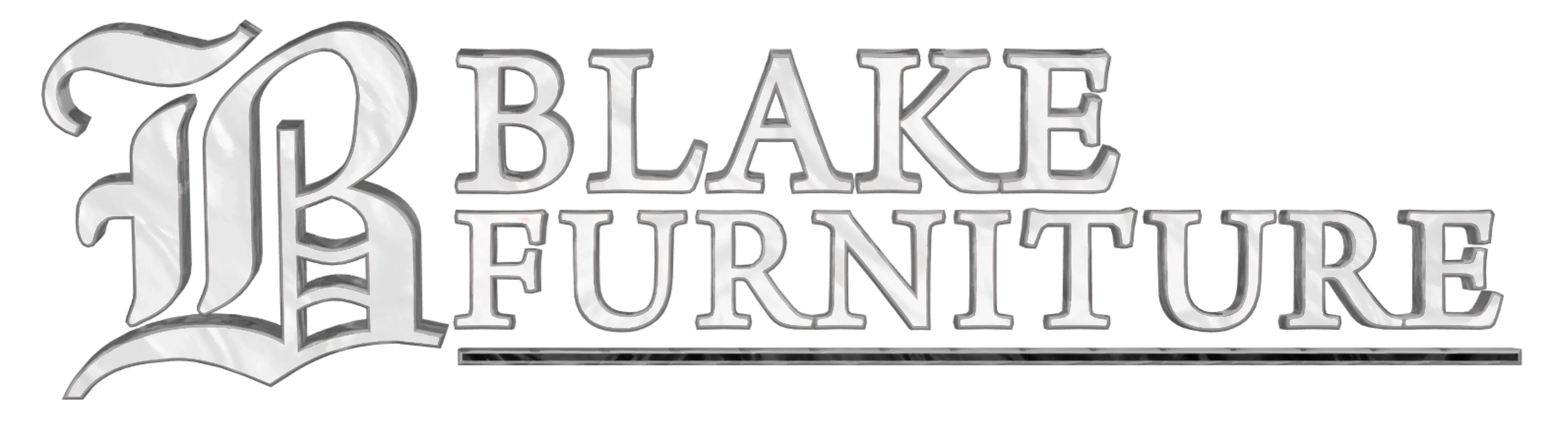 Blake Furniture New Logo White