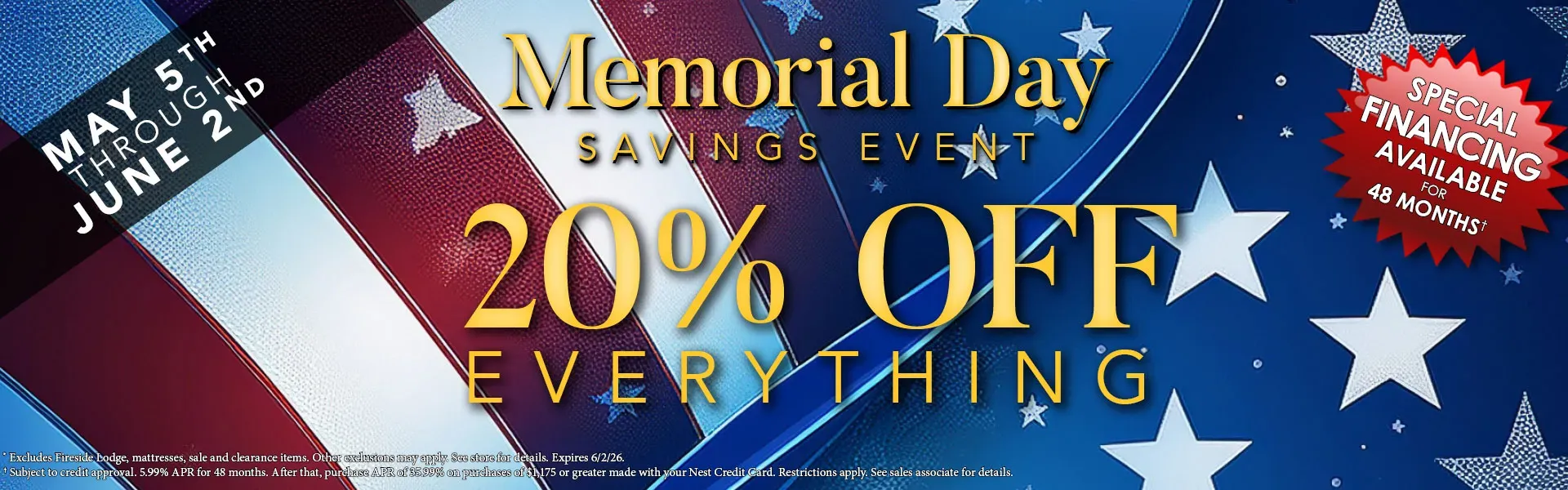 Memorial Day Savings Event
