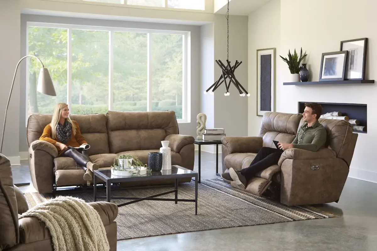 Image of a couple on a reclining couch