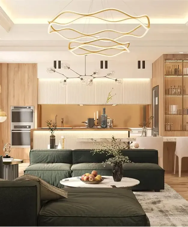 Image of a living room sofa