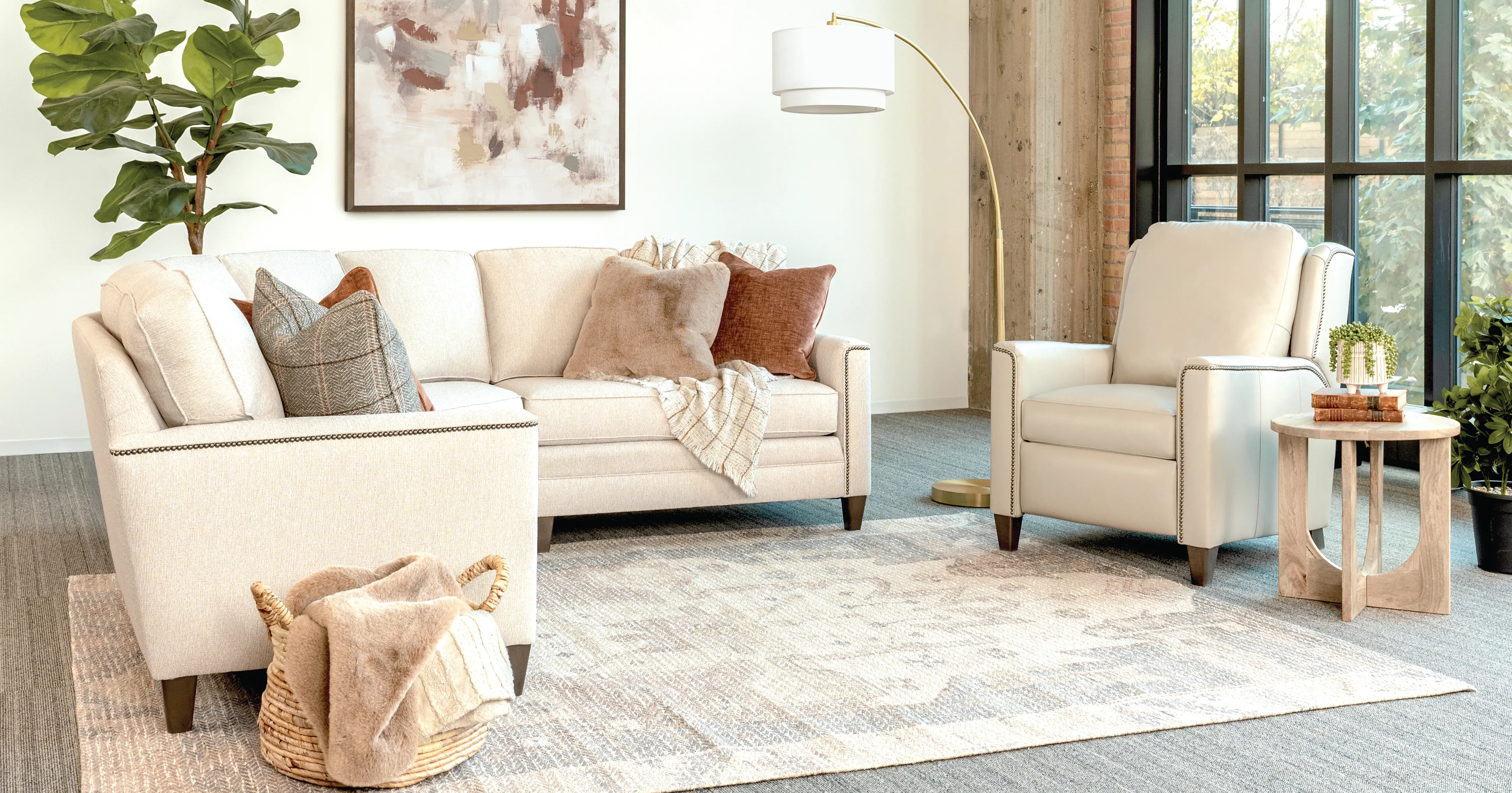 Lifestyle image of a well decorated Living Room.