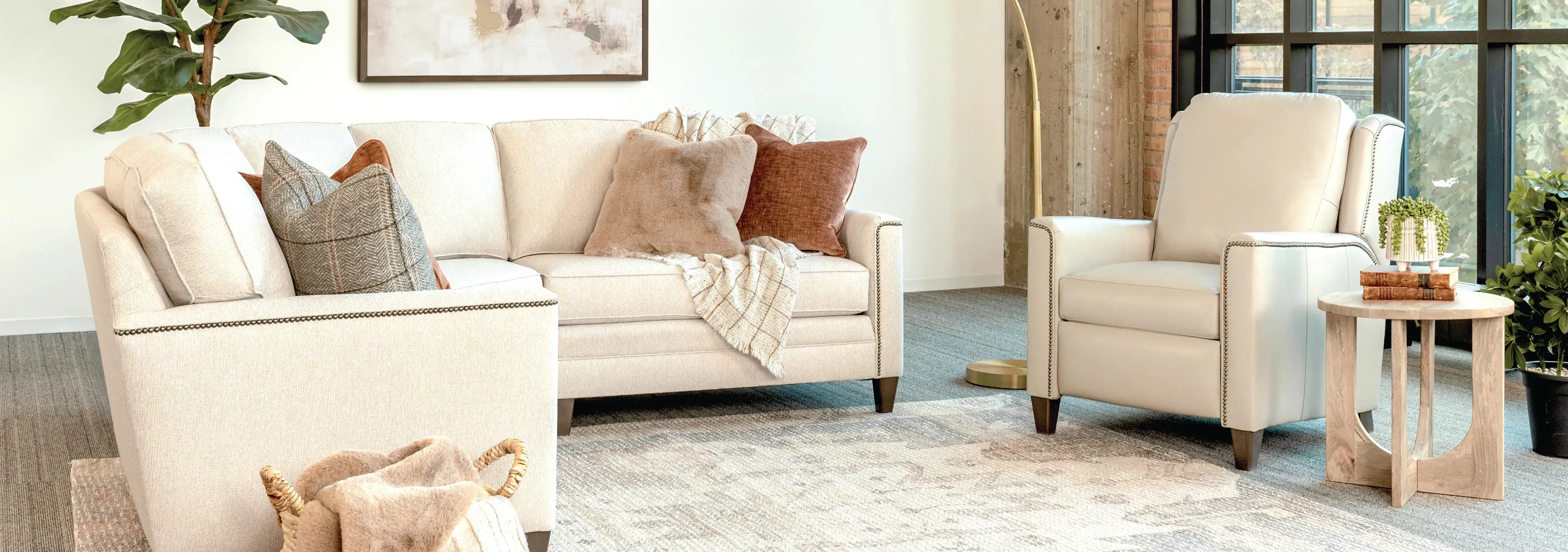 Lifestyle image of a well decorated Living Room.
