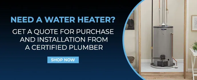 Water heater promotional banner