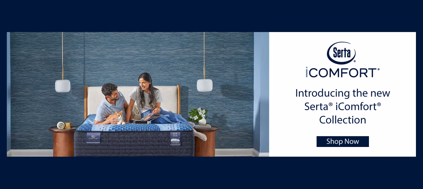 Serta Promo Banner introducing the new Serta iComfort Collection