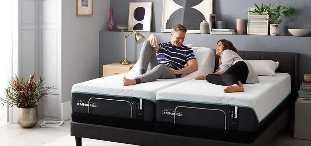 Couple enjoying mattress