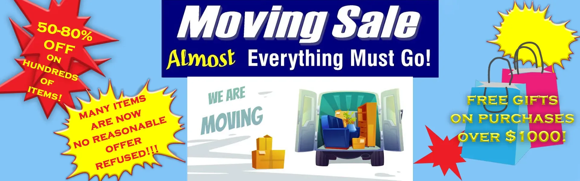Moving Sale!