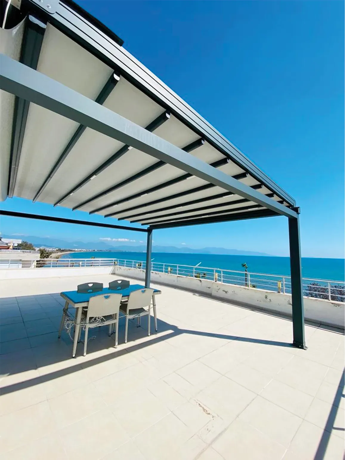 Close-Up of Klisia Pergola Louvers