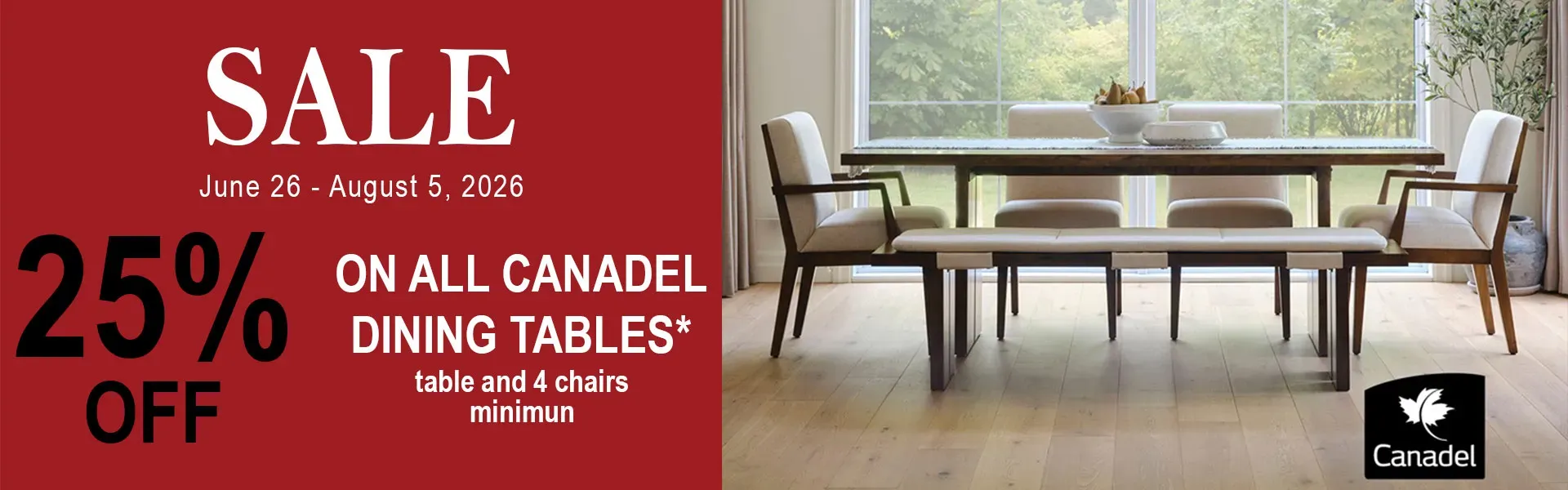 Canadel Dining Tables Sale
