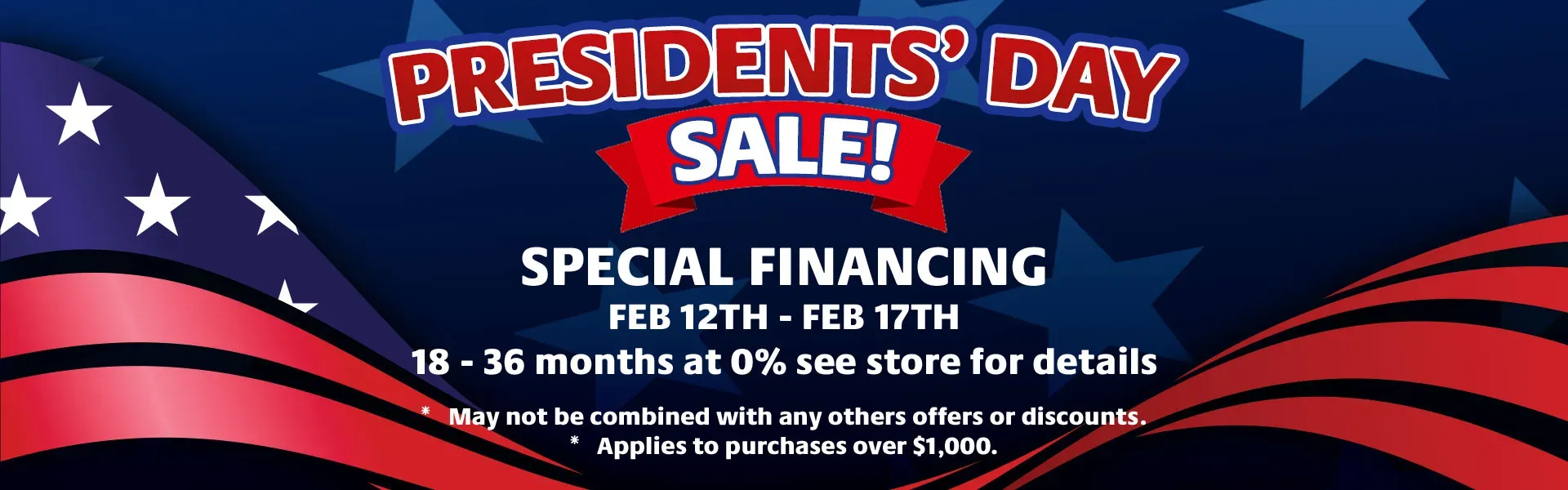 Presidents' Day Sale