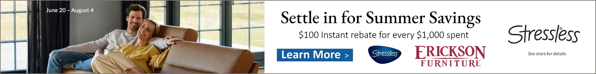 Settle in for Summer Savings