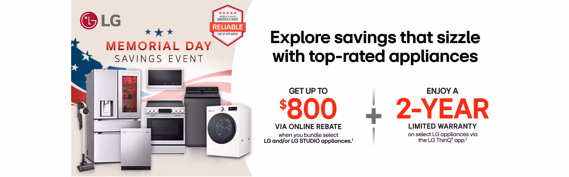 Save Big this Memorial Day on LG Products