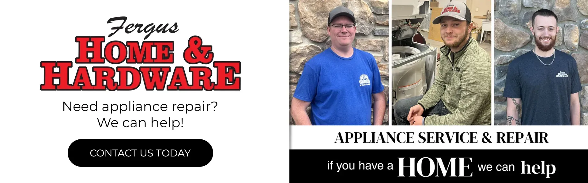 Need Appliance Repair? Contact Us!