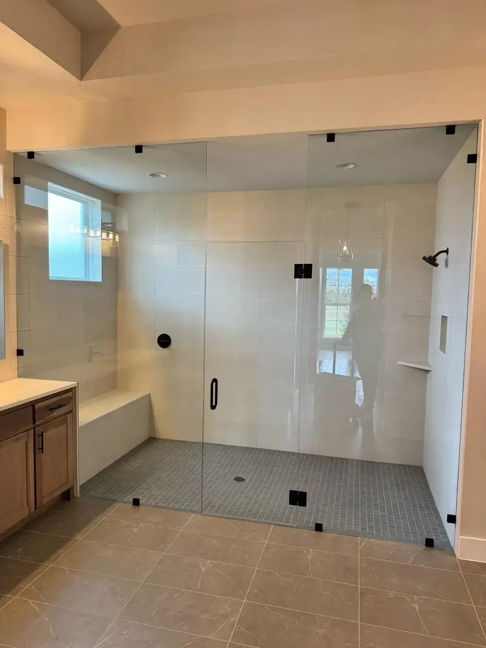 Hardwood flooring installation project