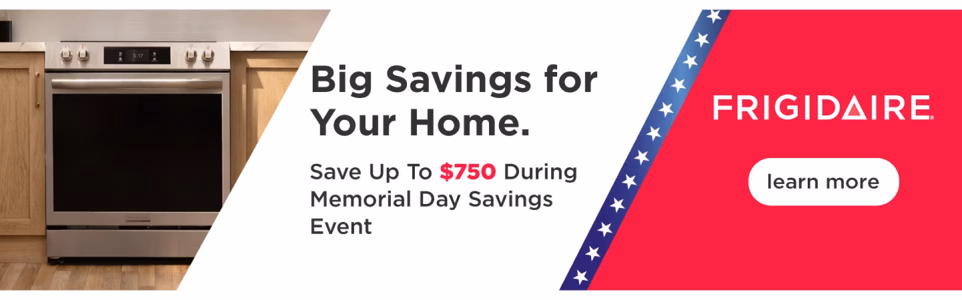 Save up to $700 on Frigidaire during Memorial Day Savings Event at Genuine Appliance Center