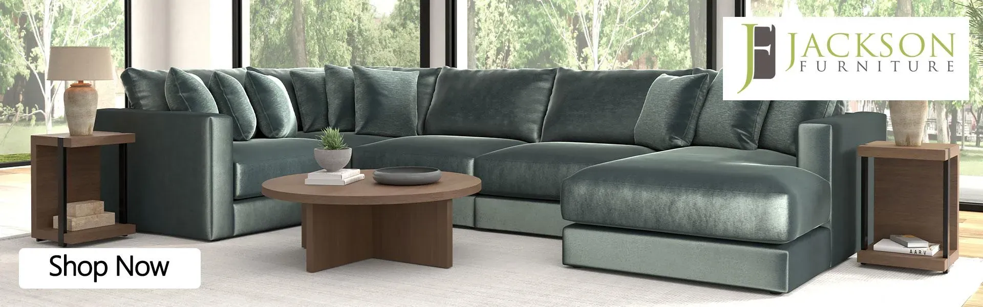 Jackson Furniture Banner, Shop Now.