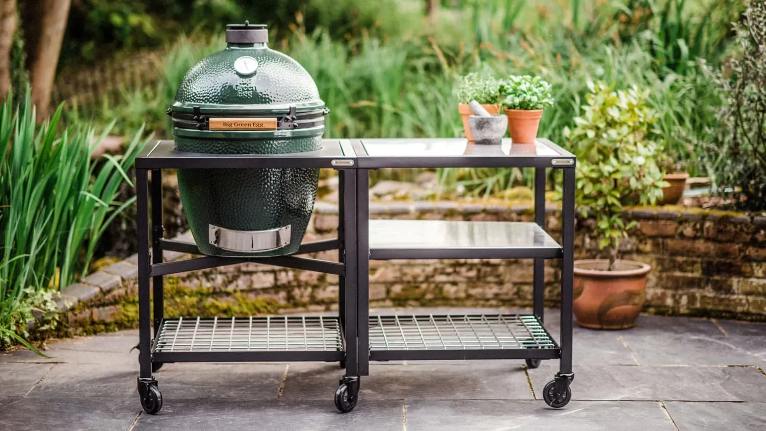 Big Green Egg outdoor grill