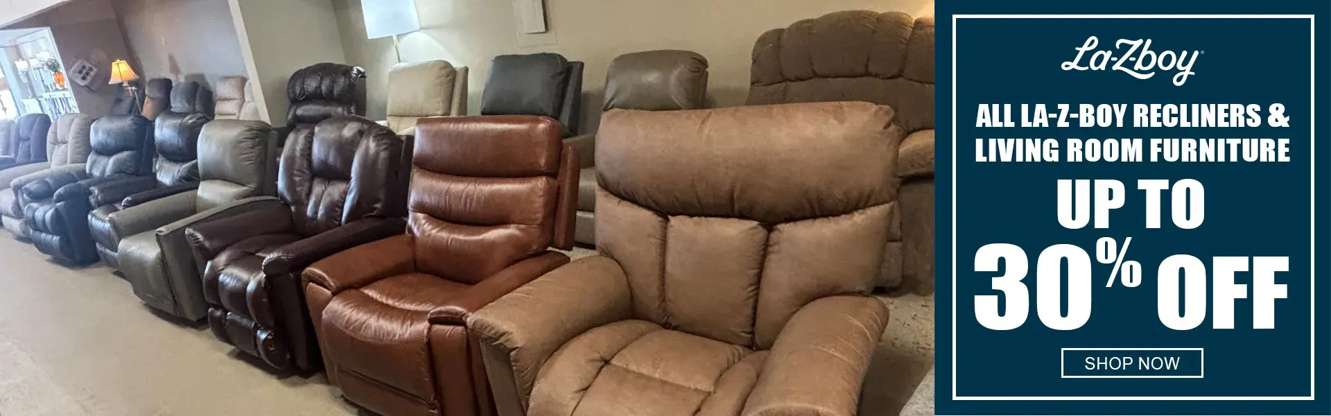 All La-Z-Boy Recliners and Living Room Furniture up to 30% off