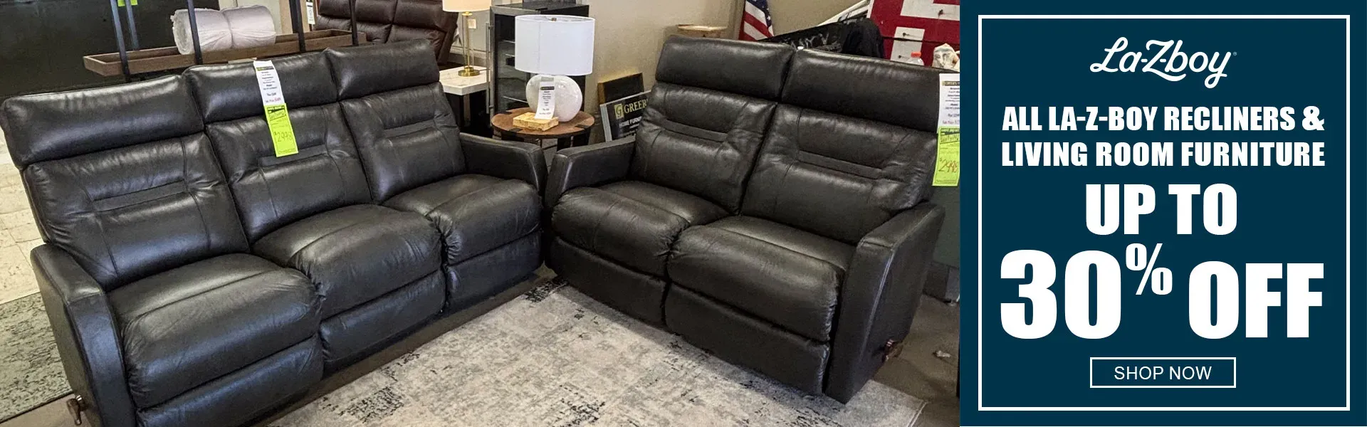 All La-Z-Boy Recliners and Living Room Furniture up to 30% off