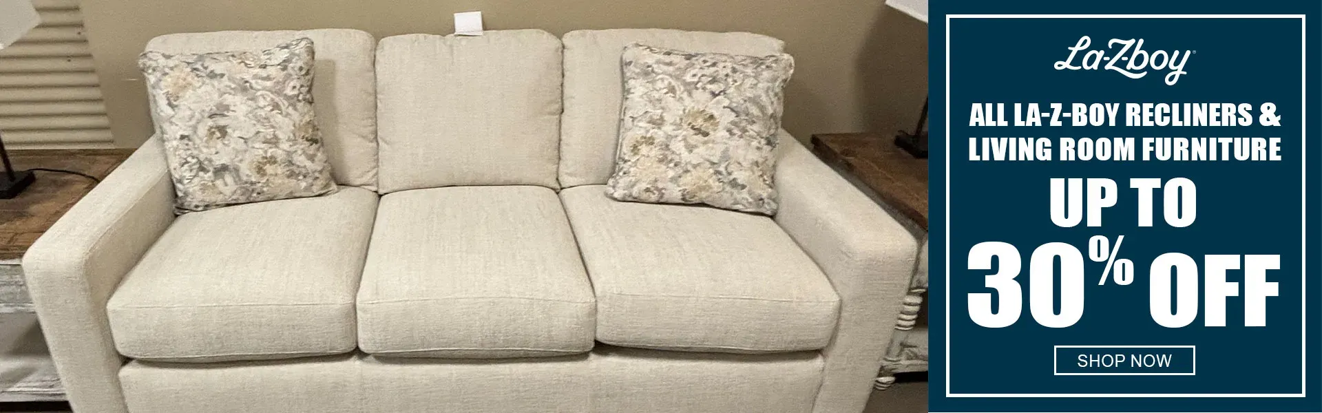 All La-Z-Boy Recliners and Living Room Furniture up to 30% off