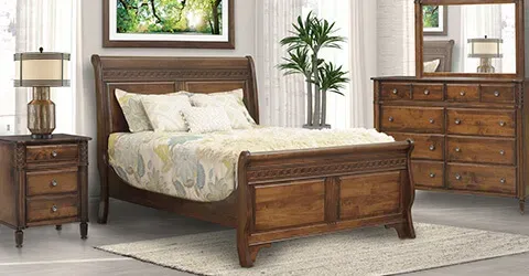 Bedrooms at Harris Family Furniture — beds, dressers, nightstands
