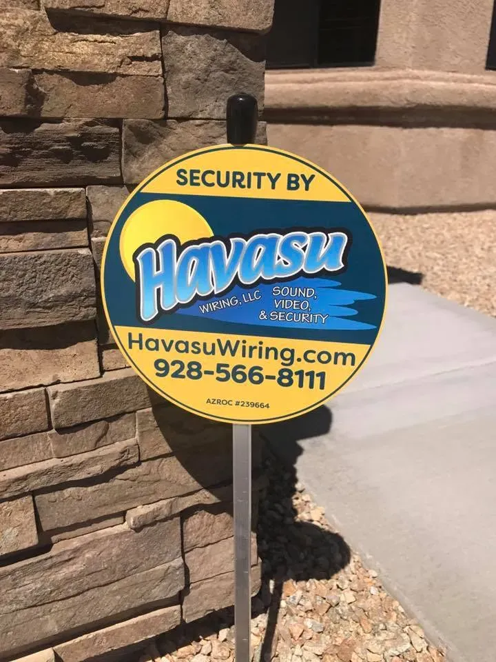 Havasu Wiring protected and monitored signage