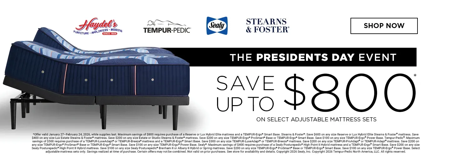 Save up to $800 on select adjustable mattress sets
