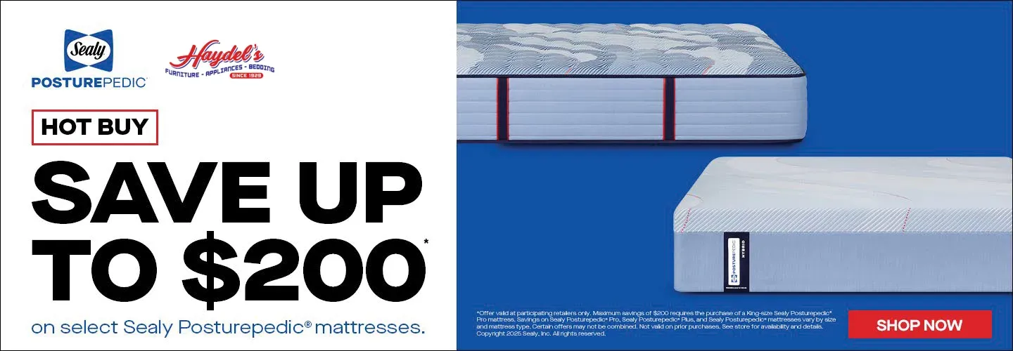 Save up to $200 on select mattresses