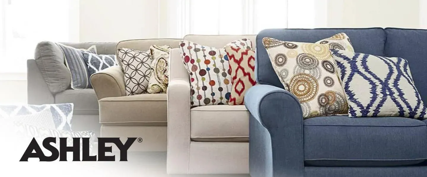 Ashley Furniture banner. Shop now.