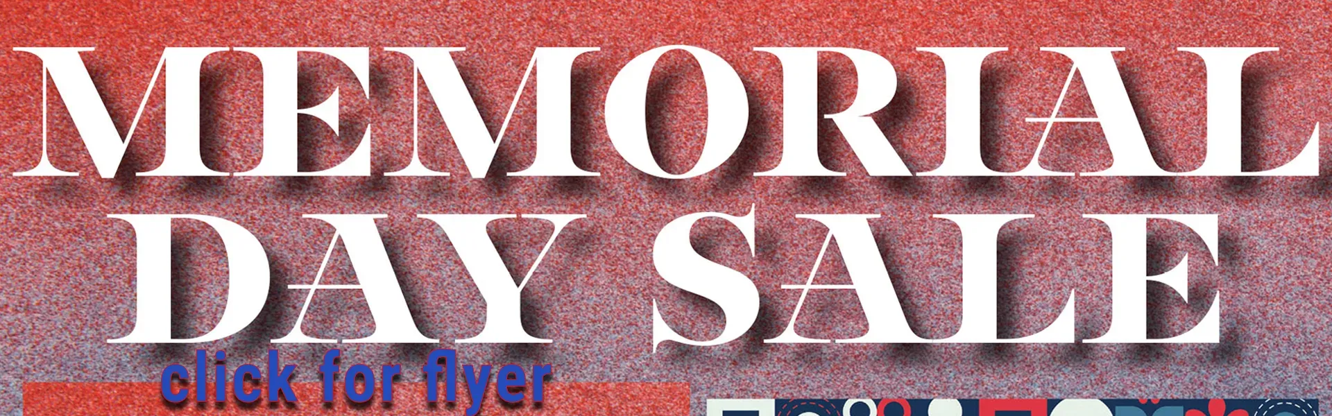 Memorial Day Sale!