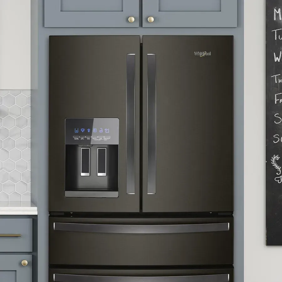 French door stainless steel refrigerator