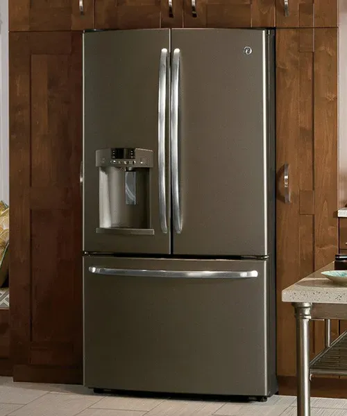 French door refrigerator on display