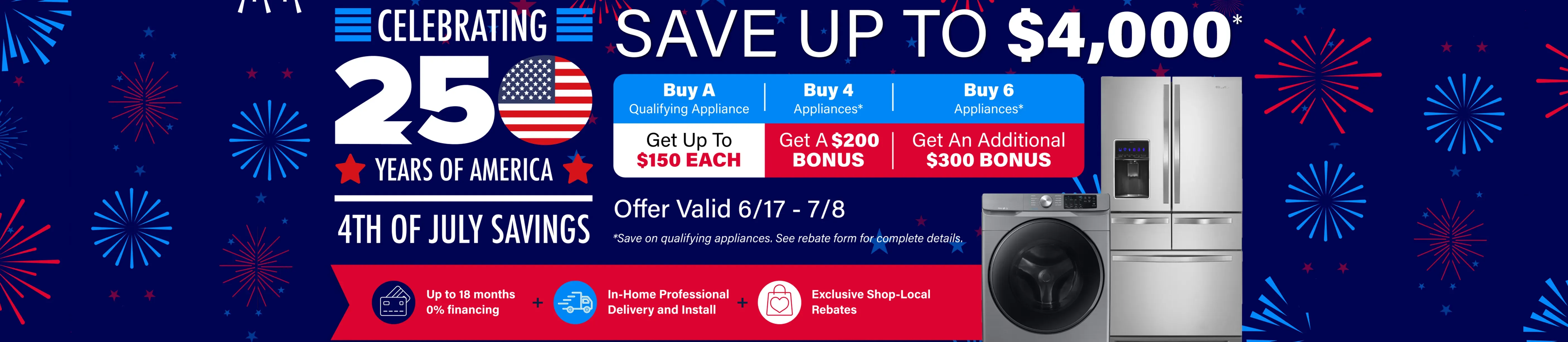 4th of July Savings