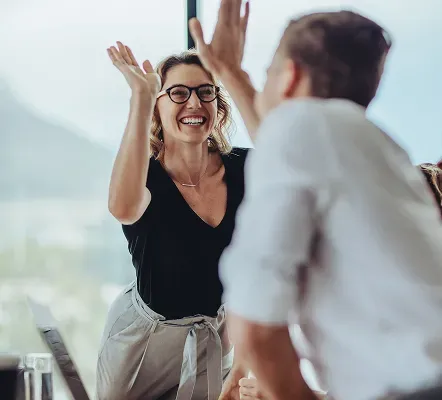 Image of people happy