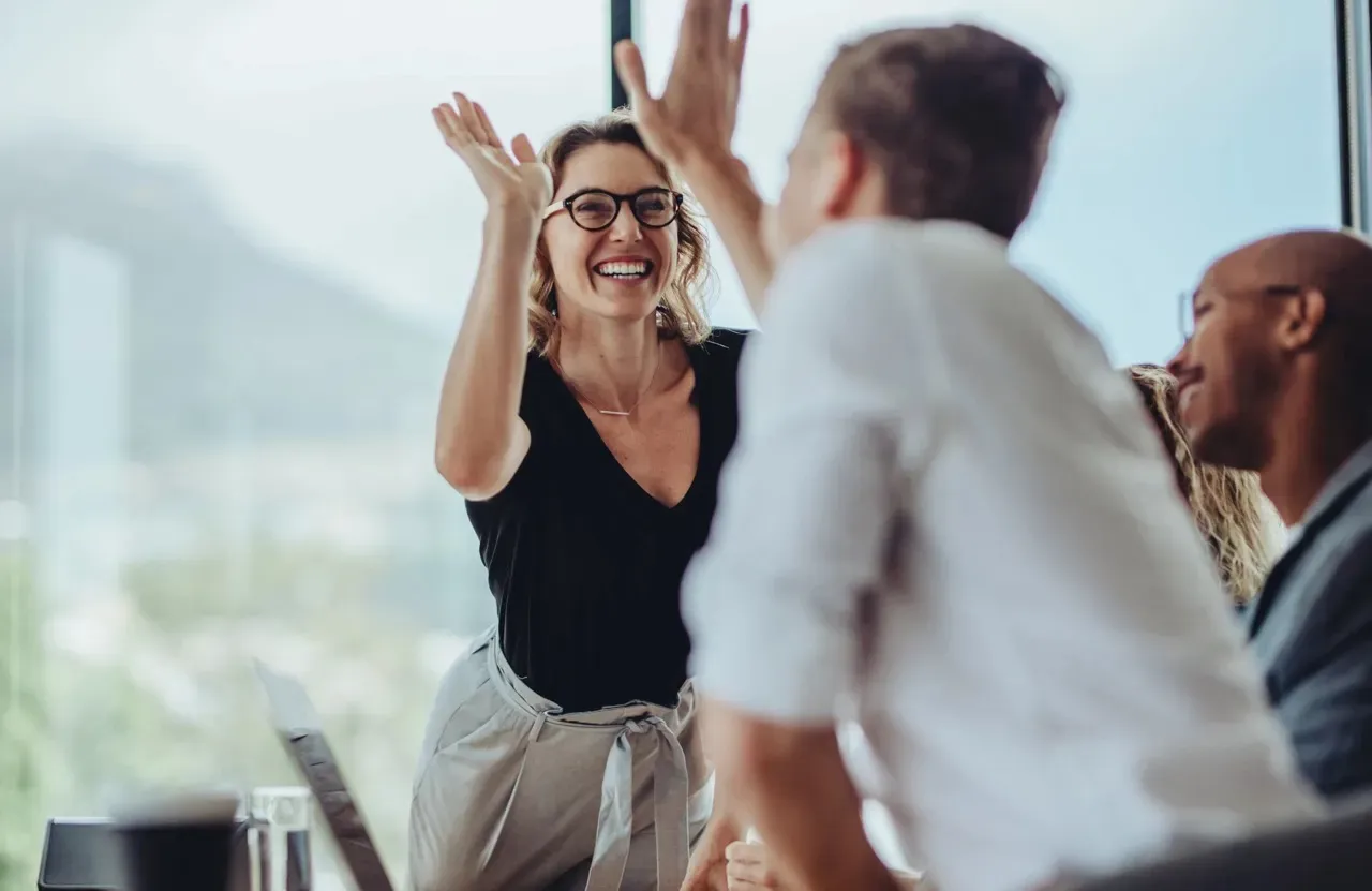Image of people happy