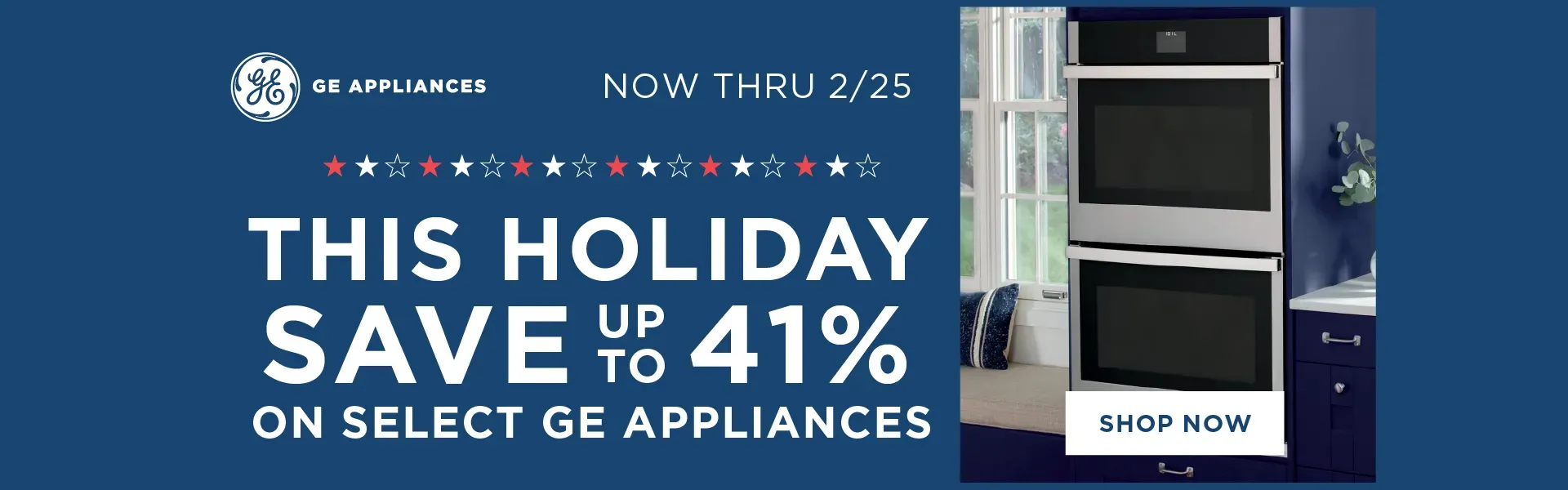 GE Appliances Presidents Day 2/5 - 2/25 