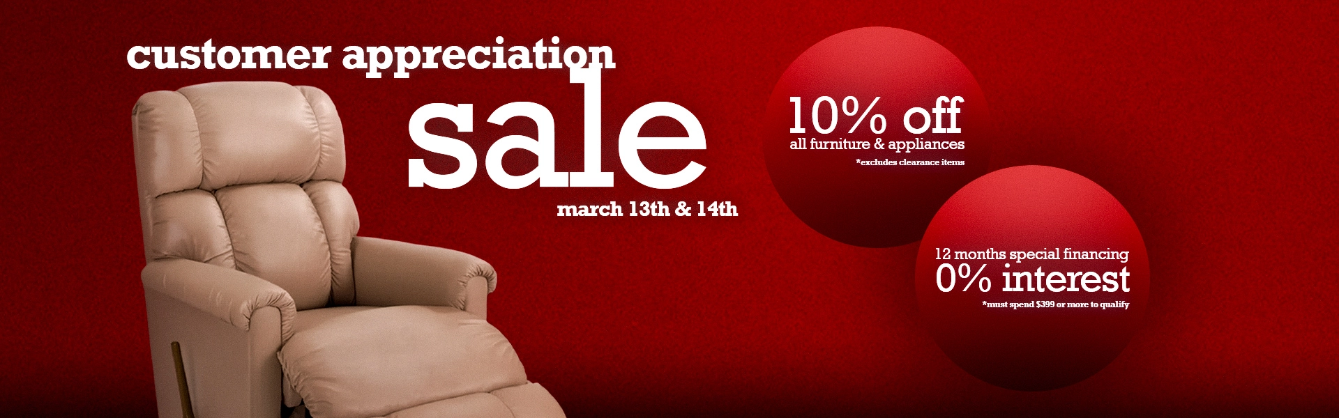 Customer Appreciation Sale