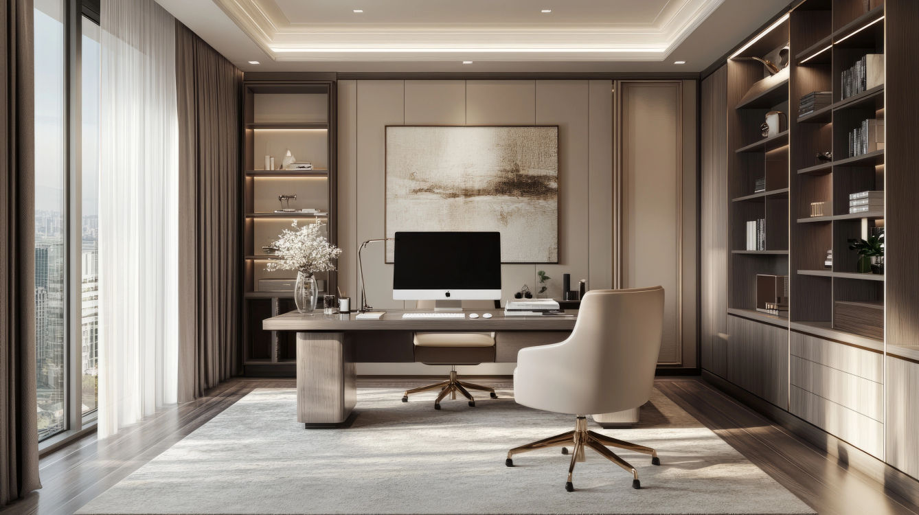 Home office furniture display