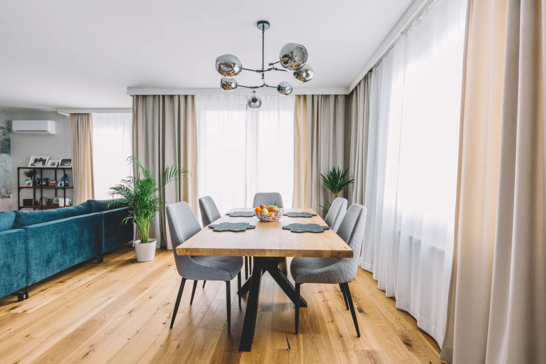 Dining room furniture display