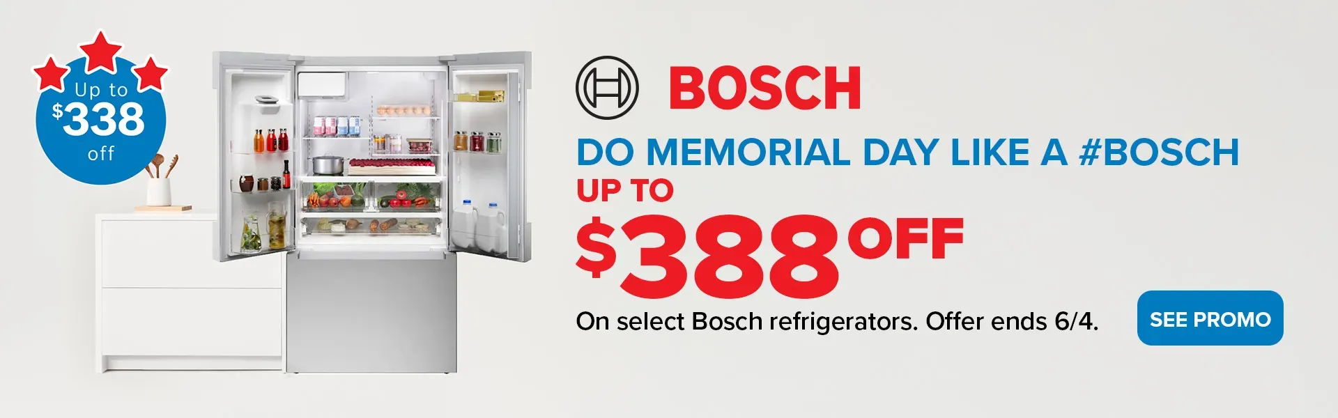 Bosch Memorial Day Savings on Refrigerators - L&D Appliance