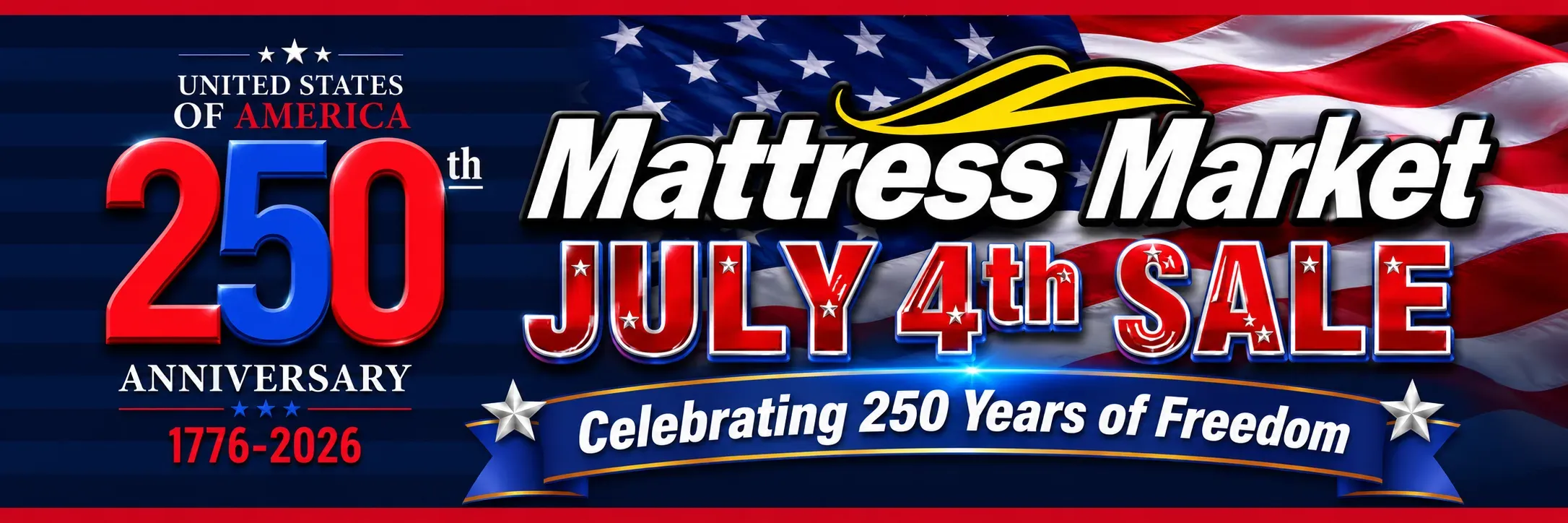 July 4th Savings at Matttress Market in Stuart and Vero Beach, FL