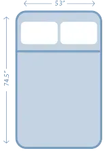 Icon of a mattress