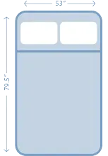 Icon of a mattress