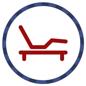 Adjustable bed motion foundation icon
