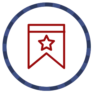 Military savings badge icon