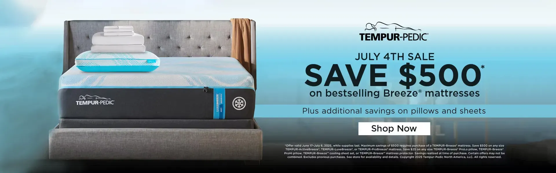 July 4th Savings on Tempur Pedic Mattresses