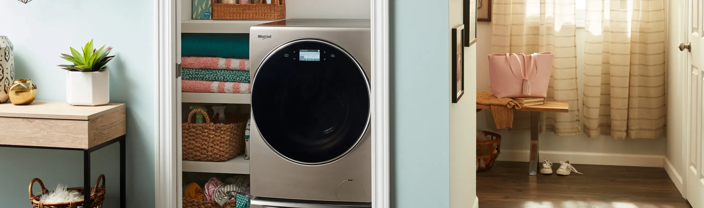 combo washer dryer in closet