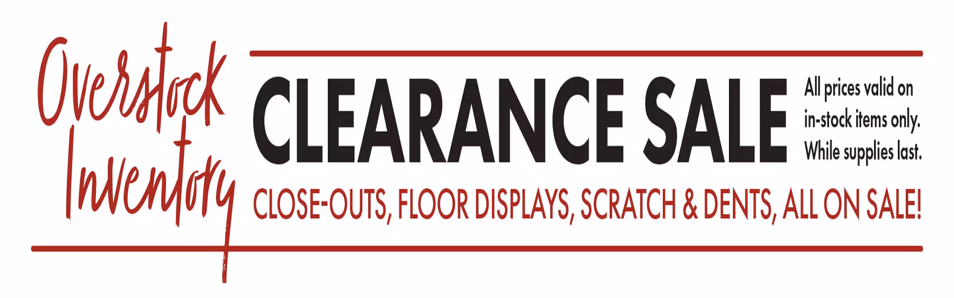 Clearance Sale